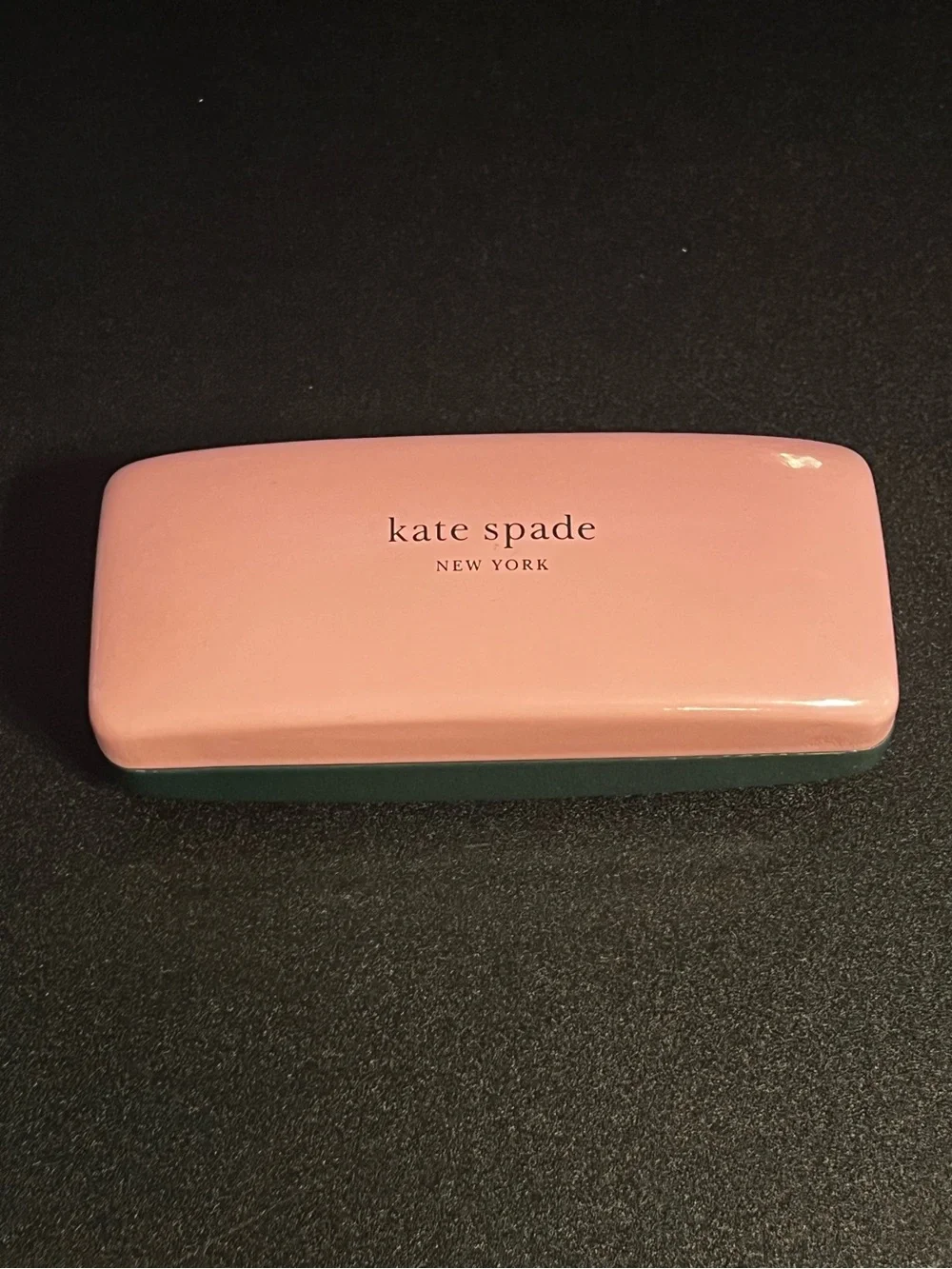 NEW Kate Spade Pink and Green Hard Sunglasses Case